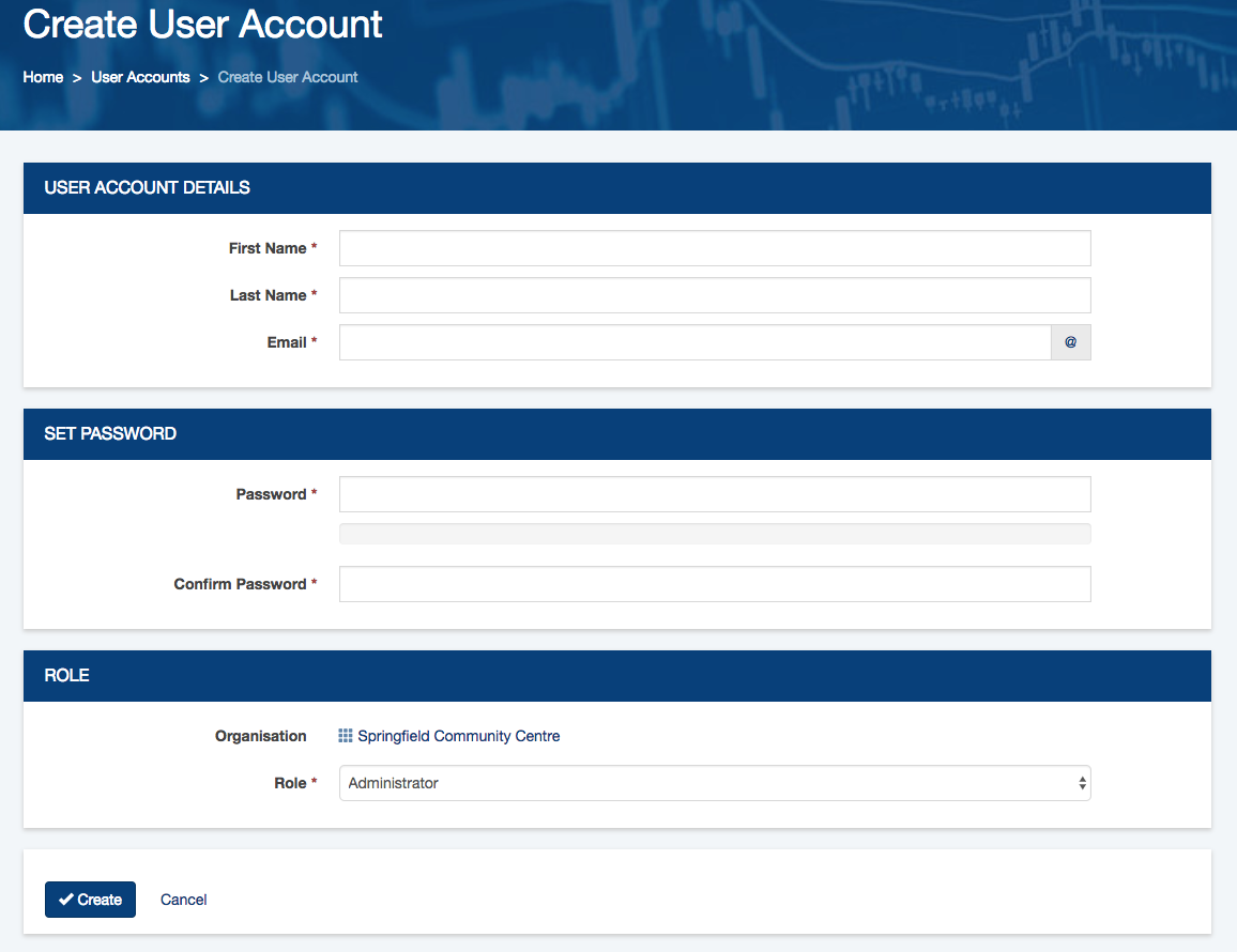 Create user Account
